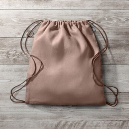 Sac à cordons en chanvre