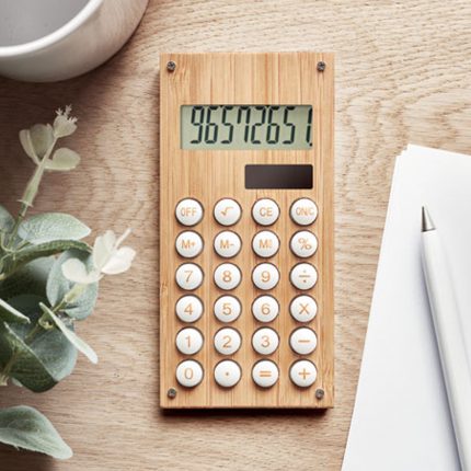 Calculatrice 8 chiffres en bambou