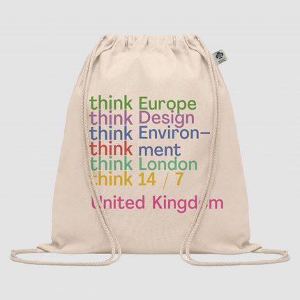Sac à cordon en coton biologique 140 g/m²