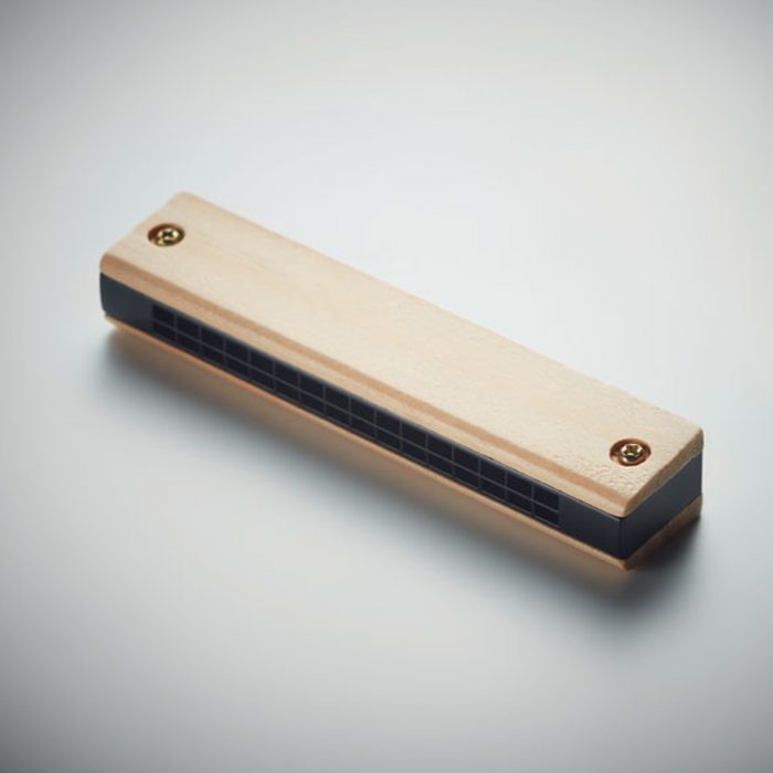 Harmonica en ABS finition bois
