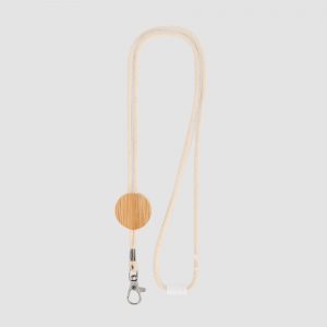 Lanyard en Coton avec Détail Bambou