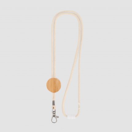 Lanyard en Coton avec Détail Bambou