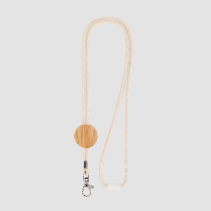 Lanyard en Coton avec Détail Bambou