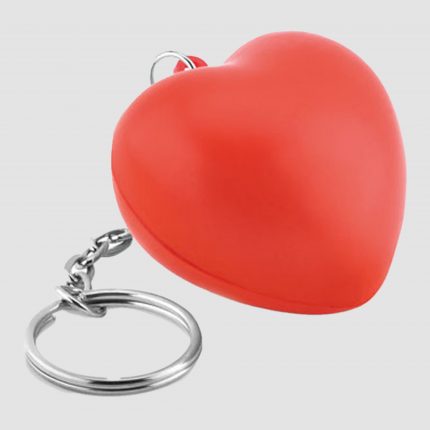 Porte-clés en PU forme cœur