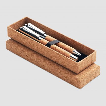 Duo d’Écriture Liège & Métal – Élégance Naturelle