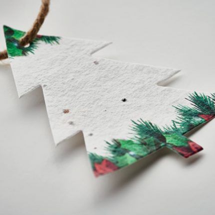 Décoration de Noël en papier semences