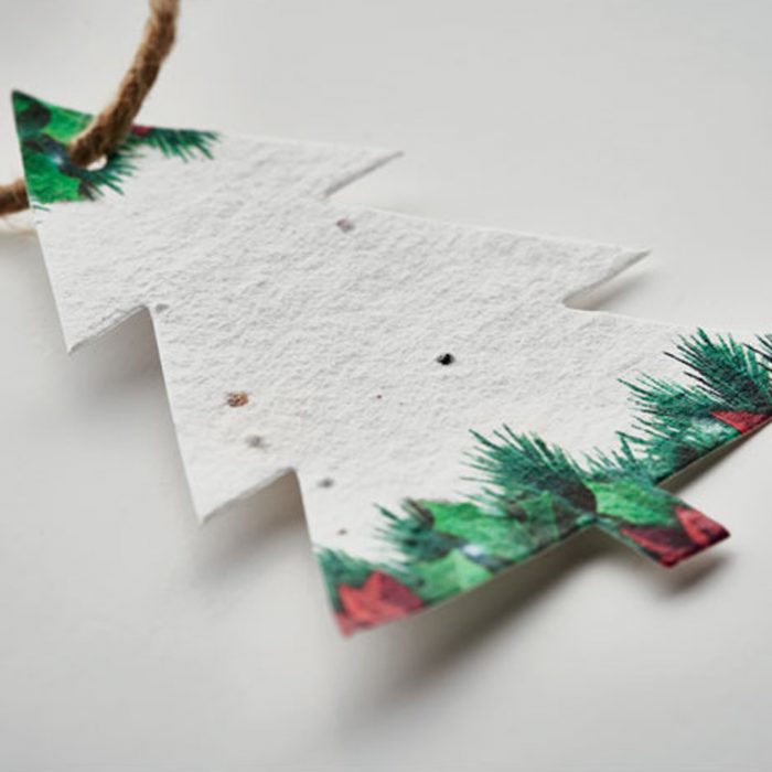 Décoration de Noël en papier semences