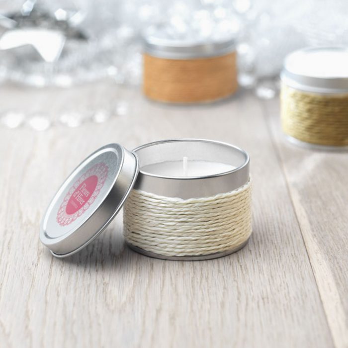 Bougies parfumées 60 g en boîte métal