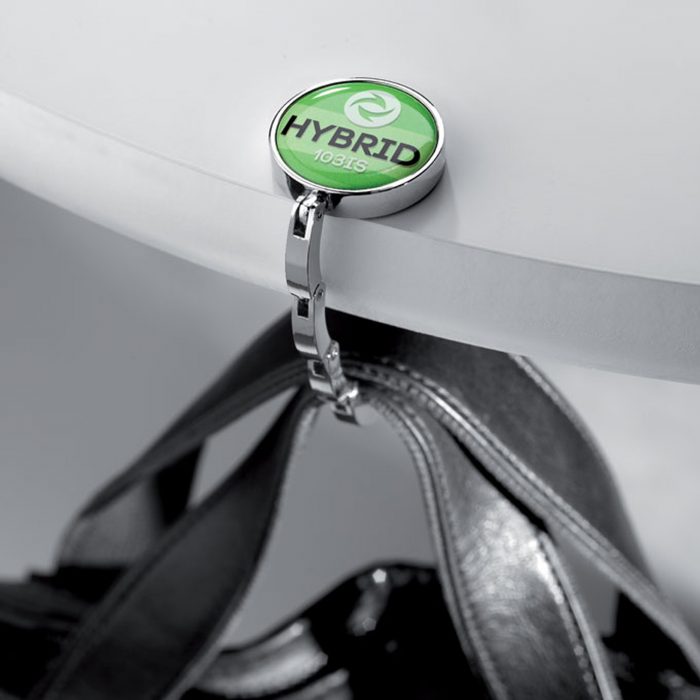 Accroche-sac élégant avec cordon en acier ajustable