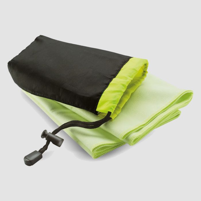 Serviette de sport en polyester et polyamide