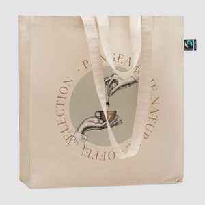 Sac shopping en coton équitable 180 g/m²