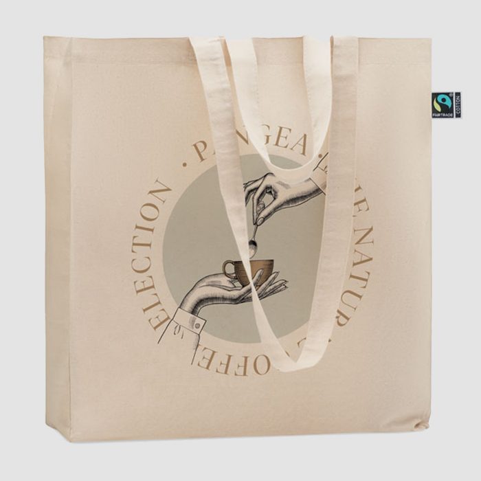 Sac shopping en coton équitable 180 g/m²