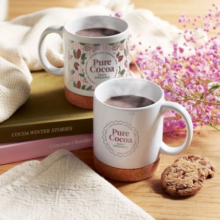 Mug en céramique avec base en liège