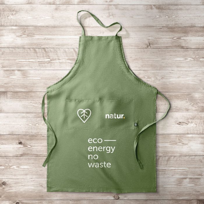 Tablier de cuisine ajustable en chanvre