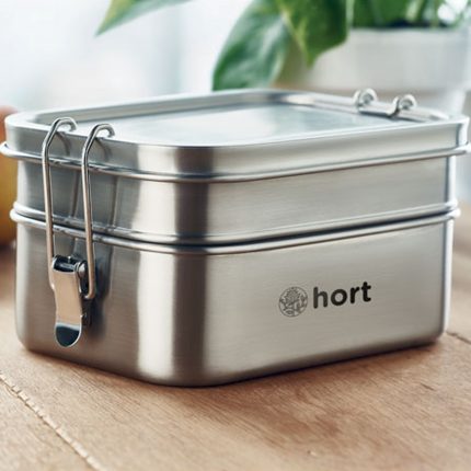 Lunchbox en acier inoxydable à deux compartiments