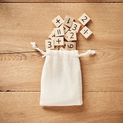 Jeu de comptage éducatif en bois