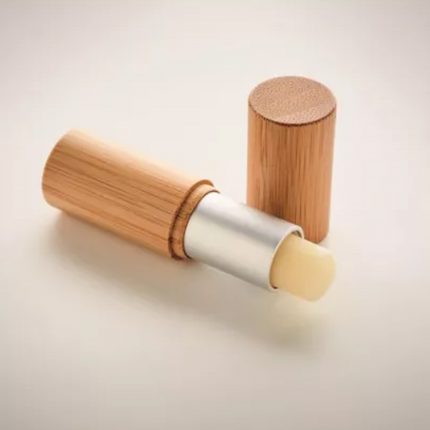 Baume à lèvres naturel en étui bambou