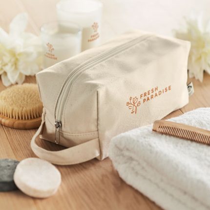 Trousse à cosmétiques en toile biologique