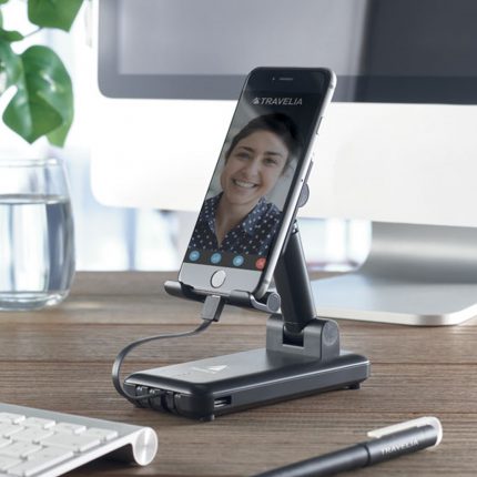 Powerbank 10 000 mAh avec support de téléphone intégré