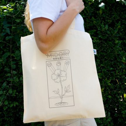 Sac shopping en coton équitable 180 g/m²