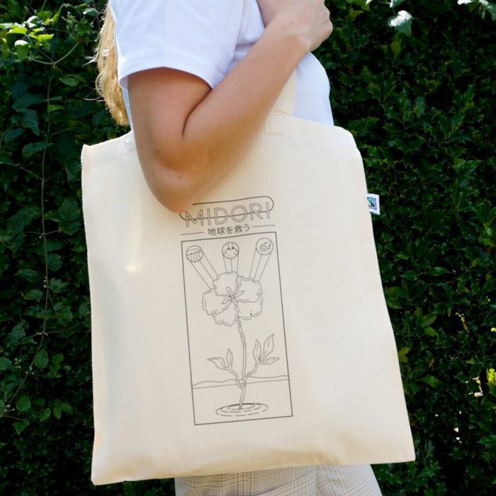 Sac shopping en coton équitable 180 g/m²