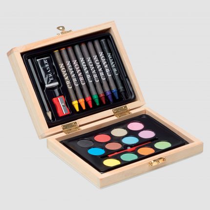Mallette de peinture en bois