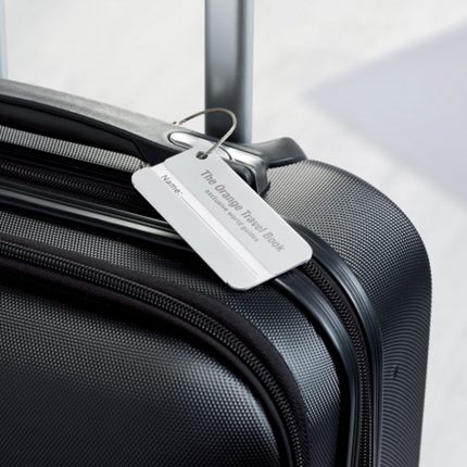 Étiquette à bagage en aluminium