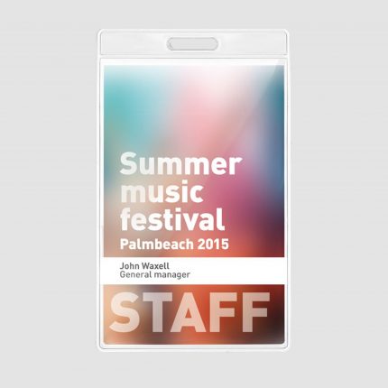 Badge Transparent 7,5 x 12,5 cm
