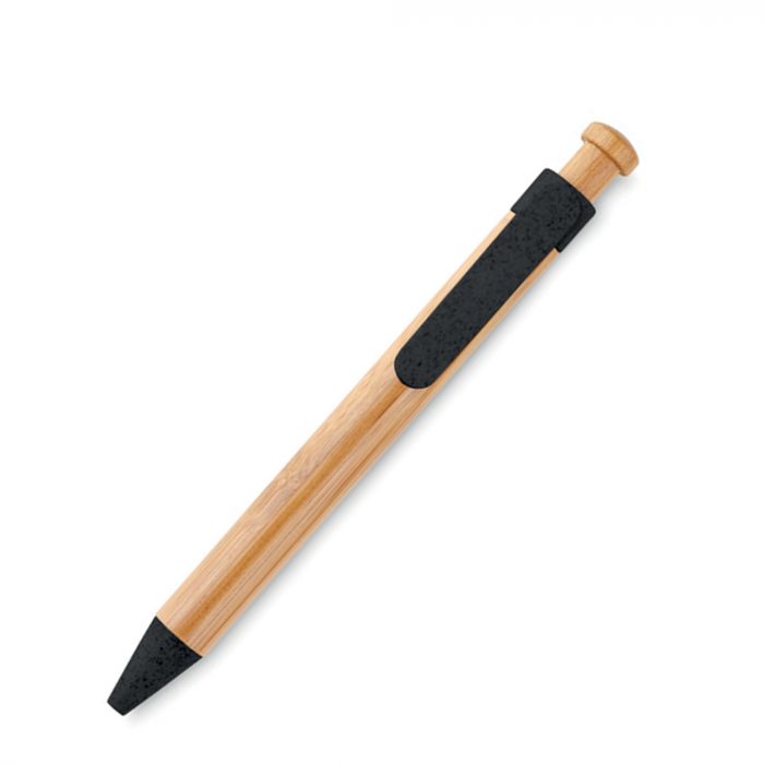 Stylo personnalisé en bambou & paille de blé – Naturel, moderne et responsable
