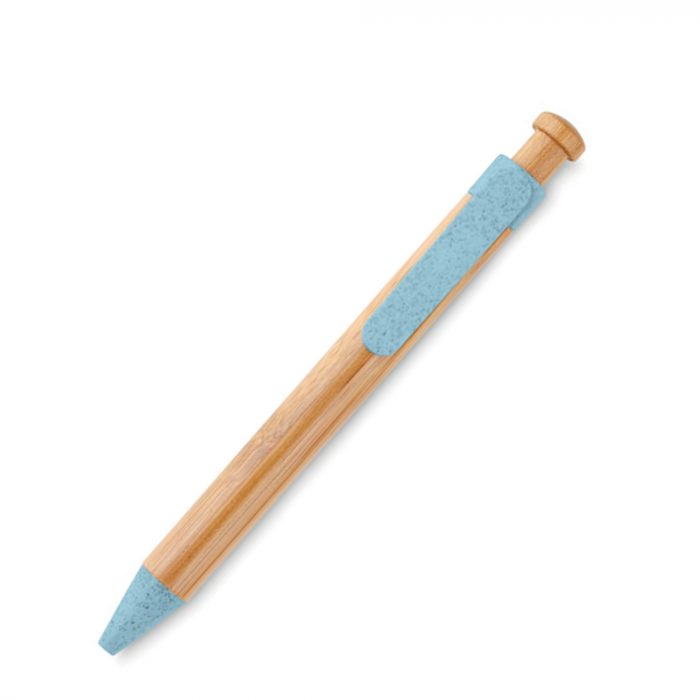 Stylo personnalisé en bambou & paille de blé – Naturel, moderne et responsable