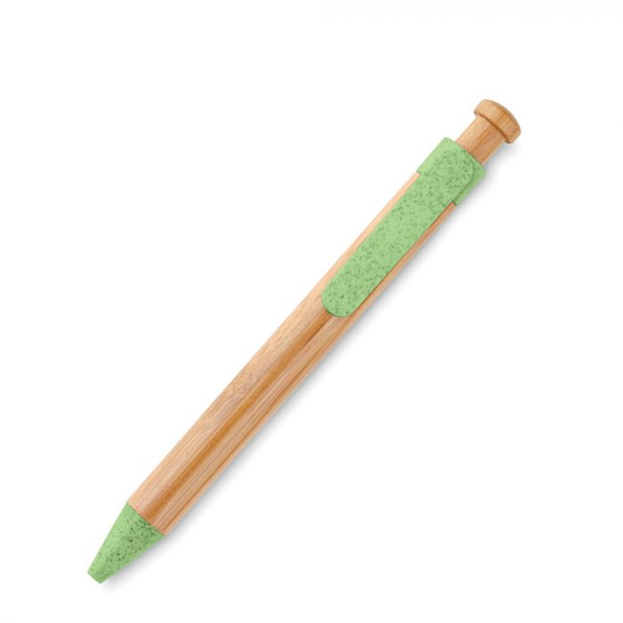 Stylo personnalisé en bambou & paille de blé – Naturel, moderne et responsable