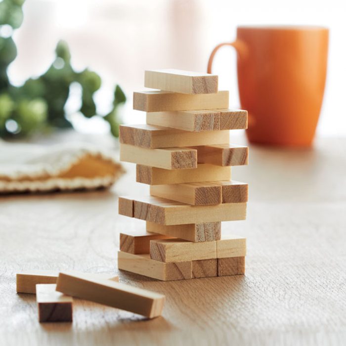 Jeu de construction Tour en bois