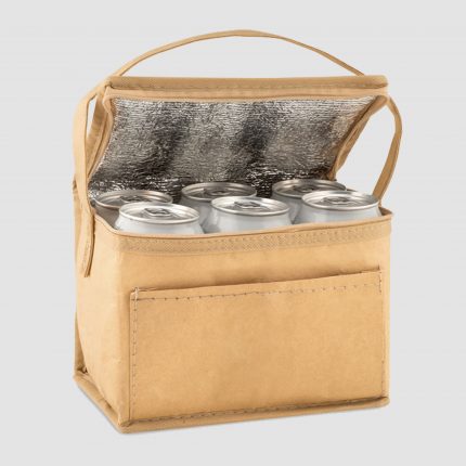 Sac isotherme 6 canettes en papier recyclé