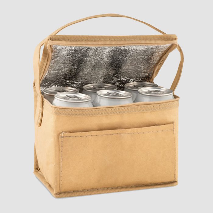Sac isotherme 6 canettes en papier recyclé