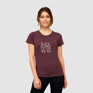 T-shirt Femme Col Rond Ajusté