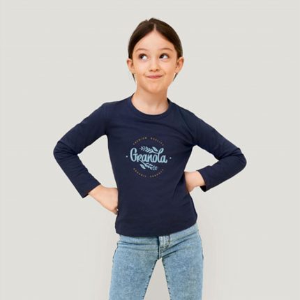 T-shirt Enfant Manches Longues 190g – Confort, Style et Qualité Certifiée