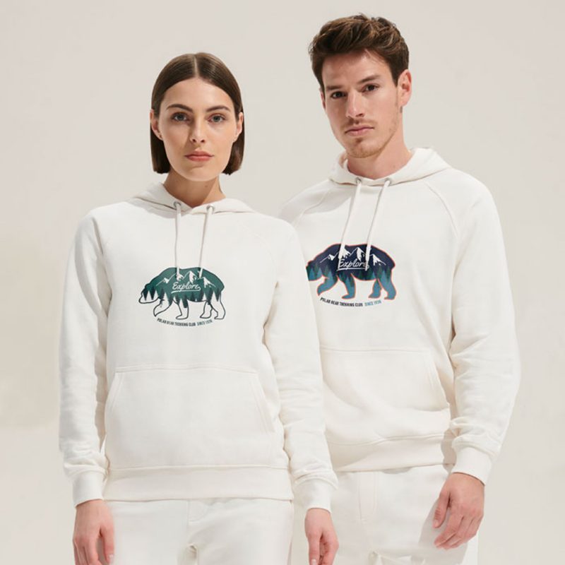 Sweat-shirt Unisexe à Capuche Écologique