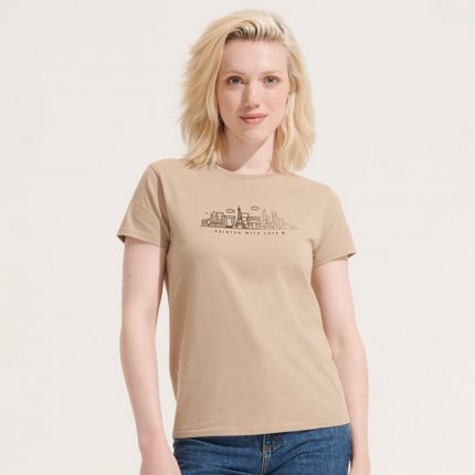 T-shirt Femme Col Rond Ajusté
