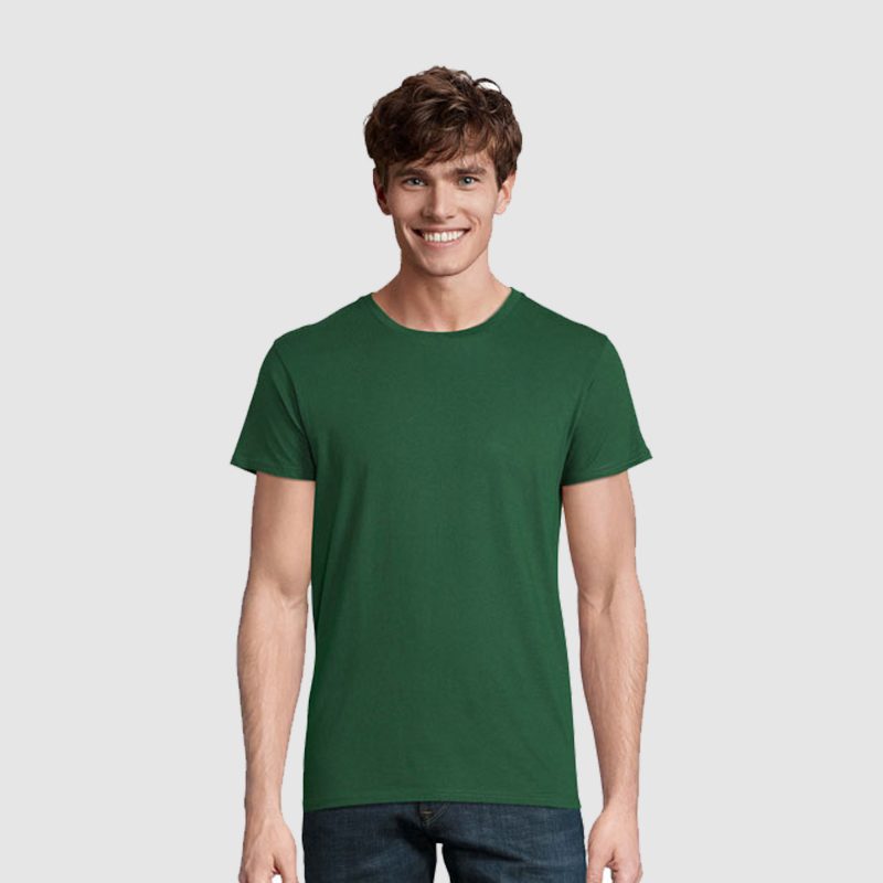 Tee-shirt Homme Col Rond Ajusté – 100% Coton Biologique