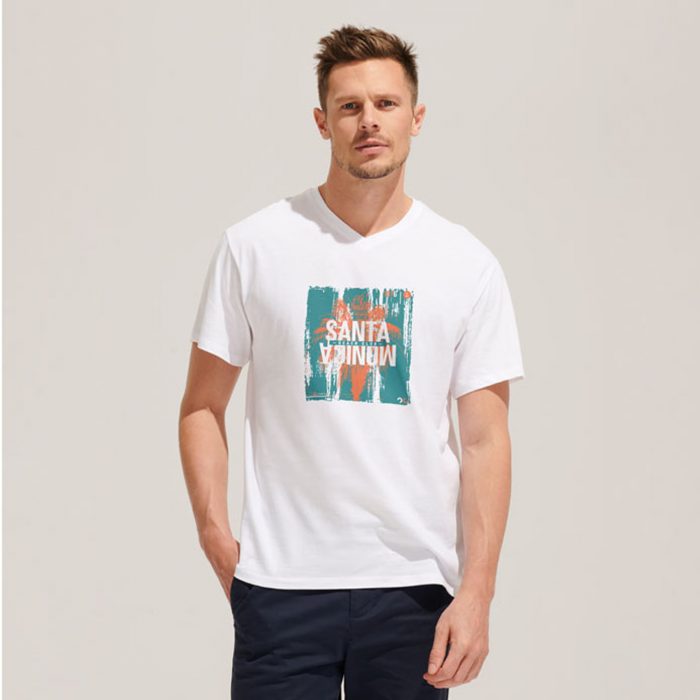 T-shirt Homme Col V