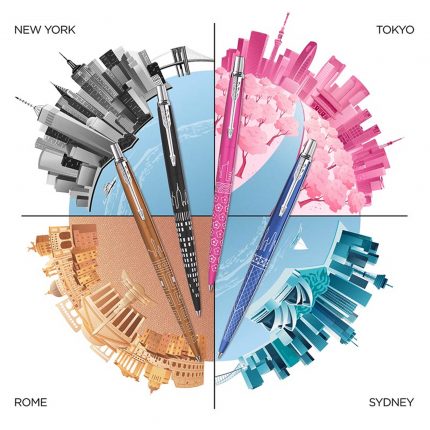 Stylo bille Parker Jotter SE Global Icons