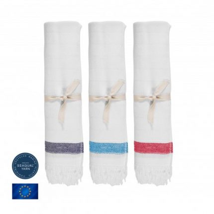 Fouta – Élégance écologique en tissage jacquard