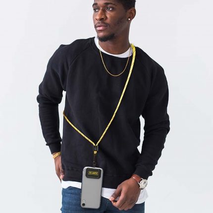 Cordon crossbody porte-téléphone bicolore