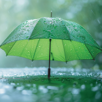 Parapluies et imperméable