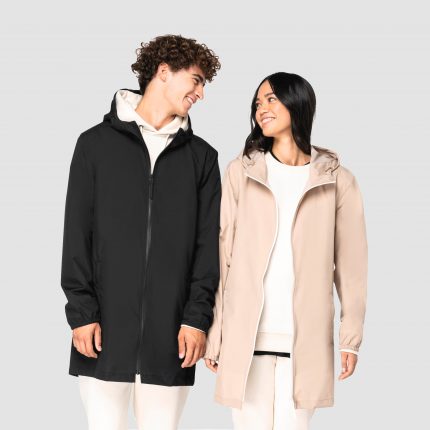 Veste écoresponsable imperméable unisexe
