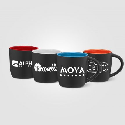 Tasse Zanzibar en céramique noire matte de 355 ml