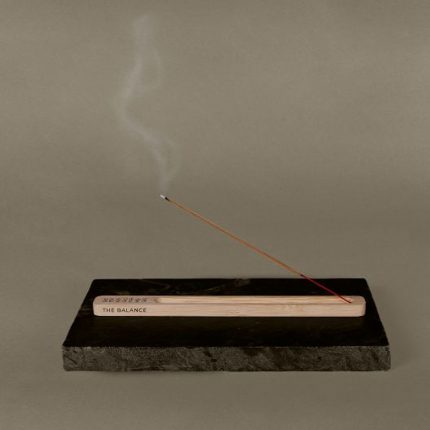 Ensemble d'encens avec support en bambou – 4 bâtons