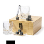 Service à whisky en étui bambou