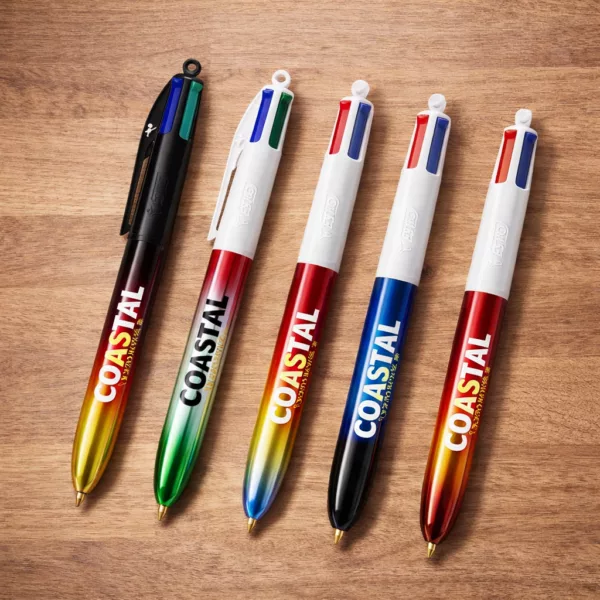 4 couleurs drapeau Stylo bille 4 Couleurs Drapeau Collection BIC® personnalisé – Image 1
