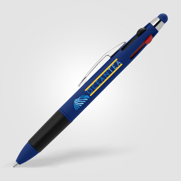 Stylo personnalisé Quattro Softy Multi-encre avec stylet – Image 3